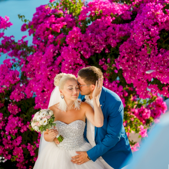 Ekaterina and Dmitri: свадьба на санторини, свадебное агентство Julia Veselova - Фото 39