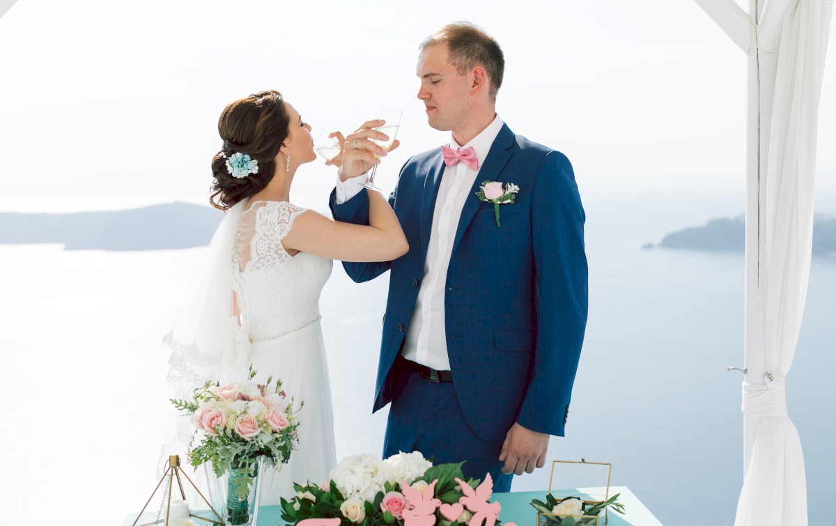 Tatiana and Leonid: свадьба на санторини, свадебное агентство Julia Veselova - Фото 7