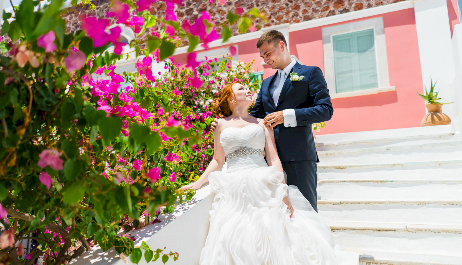 Natalia and Alexander: свадьба на санторини, свадебное агентство Julia Veselova - Фото 17