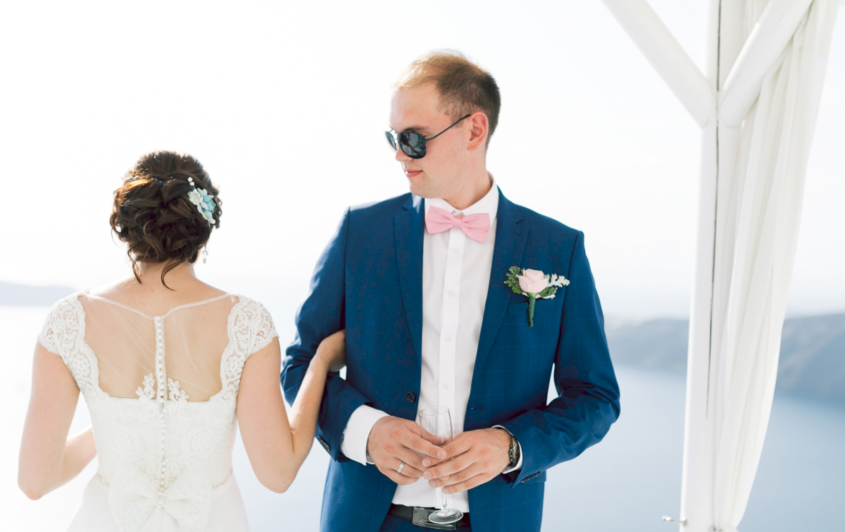 Tatiana and Leonid: свадьба на санторини, свадебное агентство Julia Veselova - Фото 8