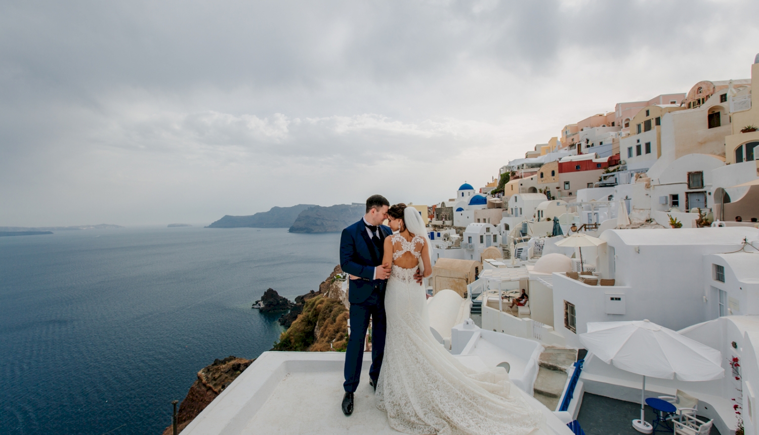 Julia and Maxim. Wedding photos on Santorini island in Greece ...