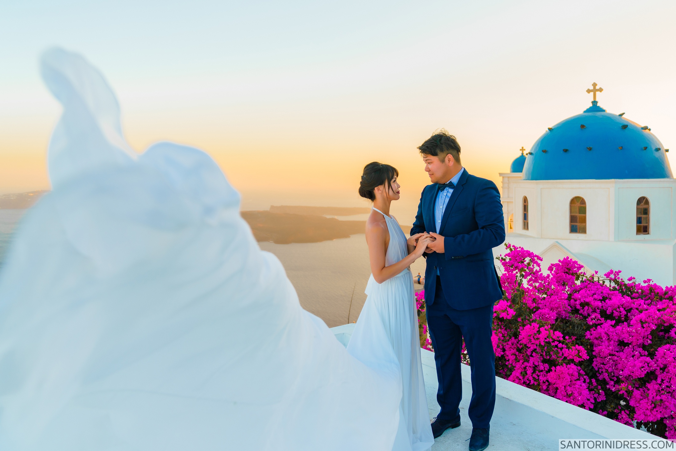 Miu & Chong: свадьба на санторини, свадебное агентство Julia Veselova - Фото 10