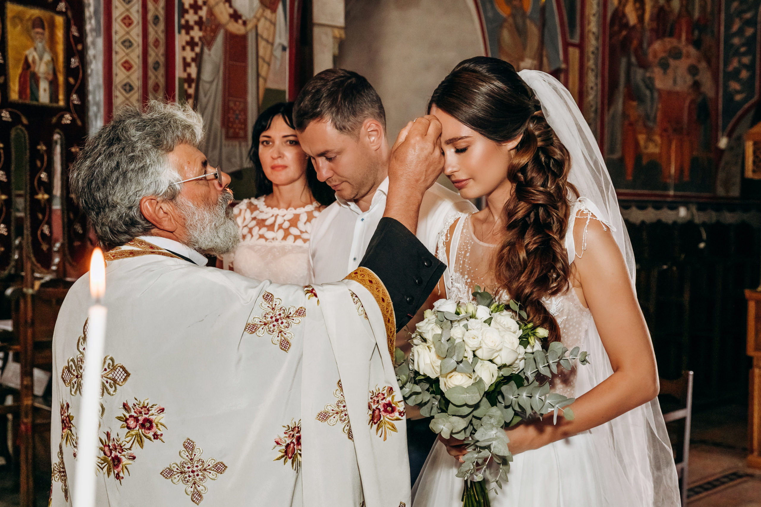 Orthodox church wedding on Santorini: свадьба на санторини, свадебное агентство Julia Veselova - Фото 3